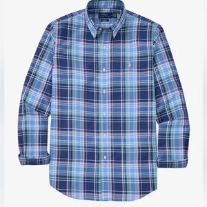 Polo Ralph Lauren Long Sleeve Button Down Collar Performance Sport Shirt Plaid